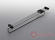 Wieszak wysuwny E50 350 metal/tworzywo chrom/czarny - Rejs