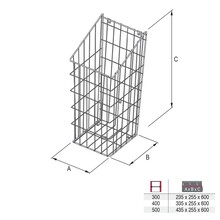 Kosz metalowy na bieliznę 30 cm - srebrny - Rejs