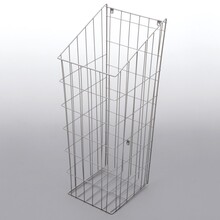 Kosz metalowy na bieliznę 30 cm - srebrny - Rejs