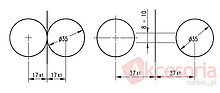 Złączki Montażowe Łącznik do blatów krótki Wurth A0683242 - ocynk - Würth