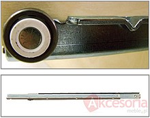 Prowadnica STALOWA ROLKA AF080 100cm 100kg 75%wysuw Ocynk Wurth - Würth