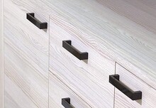 Uchwyt aluminiowy UA59 - czarny połysk / rozstaw 160 mm - Gamet