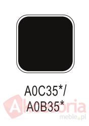 Uchwyty Uchwyt Aluminiowy UA59 Czarny Połysk Rozstaw 192mm - Gamet