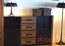 Uchwyt Aluminiowy UA59 Czarny Mat Rozstaw 128mm - Gamet