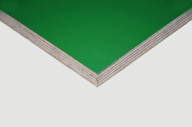 Sklejka 9 mm (1250x2500) Wilgocioodporna Brzoza Melamina kolor Zielona (A)