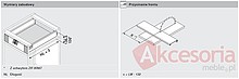 Szuflady Tandembox ANTARO M=83mm 45cm Wewnętrzna CZARNA 30kg Z Hamulcem - Blum