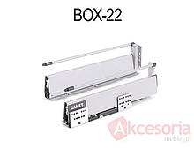 Szuflada Gamet Box Wys=154mm Gł.40cm +1reling SZARA - Gamet