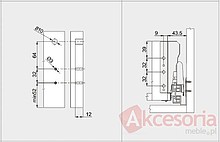 Szuflada Gamet Box Wys=154mm Gł.45cm +1reling SZARA - Gamet