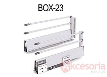 Szuflada Gamet Box Wys=218mm Gł.50cm+2relingi SZARA - Gamet