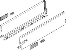 Szuflady Boki TANDEMBOX ANTARO / wys. K=115 mm / dł. 45 cm / szary - Blum