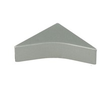 Końcówka listwy przyblatowej  tworzywo aluminium satyna 611 - IMPORT