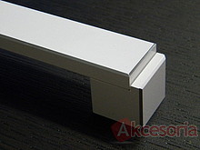 Uchwyt Aluminiowy US48 Biały połysk z przetarc. Rozstaw 192mm(W) - Gamet