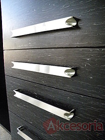 Uchwyt UU34 nikiel satynowy rozstaw 320mm - Gamet
