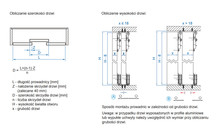 Systemy drzwi przesuwnych Zestaw ARES 2 AR24 do 3 drzwi przesuwnych / dł. 240 cm / 70 kg - Valcomp