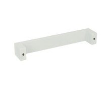 Uchwyt aluminiowy UA59 - biały połysk / rozstaw 128 mm - Gamet