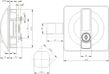 Zamki Zamek do drzwi metalowych Siso M-175 - czarny/chrom - Siso