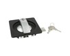 Zamek do drzwi metalowych Siso M-175 - czarny/chrom