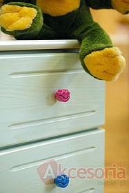 Uchwyt dziecięcy DU05 HAPPY FROG niebieski rozstaw 96mm - Gamet