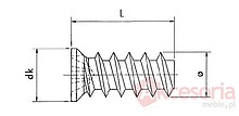 Złączki montażowe Wkręt Wurth EURO / gniazdo PZ2 / 6,3x14 mm - Würth