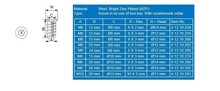 Złączki Montażowe Mufa koł. M Siso - ocynk / M6x15 mm / fi 8 mm / 100 szt. - Siso