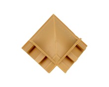 Narożnik listwy przyblat (K) LB23 wew.tworzywo jasny brąz 602 - IMPORT