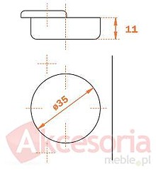 Zawiasy Zawias C2A7M99  Puszkowy SALICE Do Drzwi Kątowych 45st - Salice