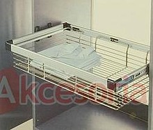 Kosz wysuwny srebrny 564x460x130 mm - Häfele