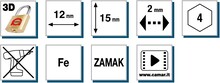 Zawieszki i szyny montażowe Uchwyt lewy 821 CAMAR do zawieszania regałów - Camar