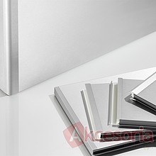 Systemy cokołowe Łącznik 90-135° Elastyczny do Cokołu wys.10cm STAL Szczotk. Reha - Rehau