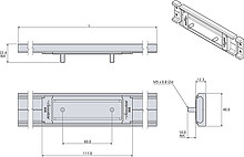 Prowadnice do szuflad Wózek do prowadnic DA0115RC/RCH z kulkami stalowymi - Accuride