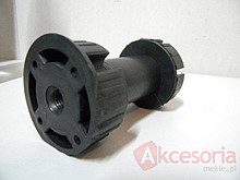 Klip do nóżki PN16 czarna  wys. 10cm z klipem - IMPORT