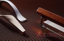 Reling RU08 Chrom aluminium naturalne Rozstaw 384 mm(W) - Gamet
