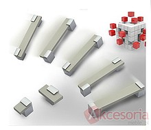 Uchwyt UA66 Chrom połysk, naturalne aluminium rozstaw 128mm(W) - Gamet