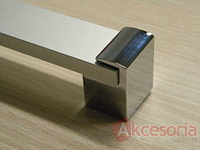 Uchwyt UA66 Chrom połysk, naturalne aluminium rozstaw 128mm(W) - Gamet