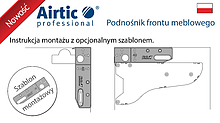 Podnośnik Frontu Meblowego kol.Szary Airtic Professional PRAWY - Airtic Professional