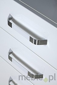 Uchwyt UA85 192 mm biały mat, chrom satynowy - Gamet
