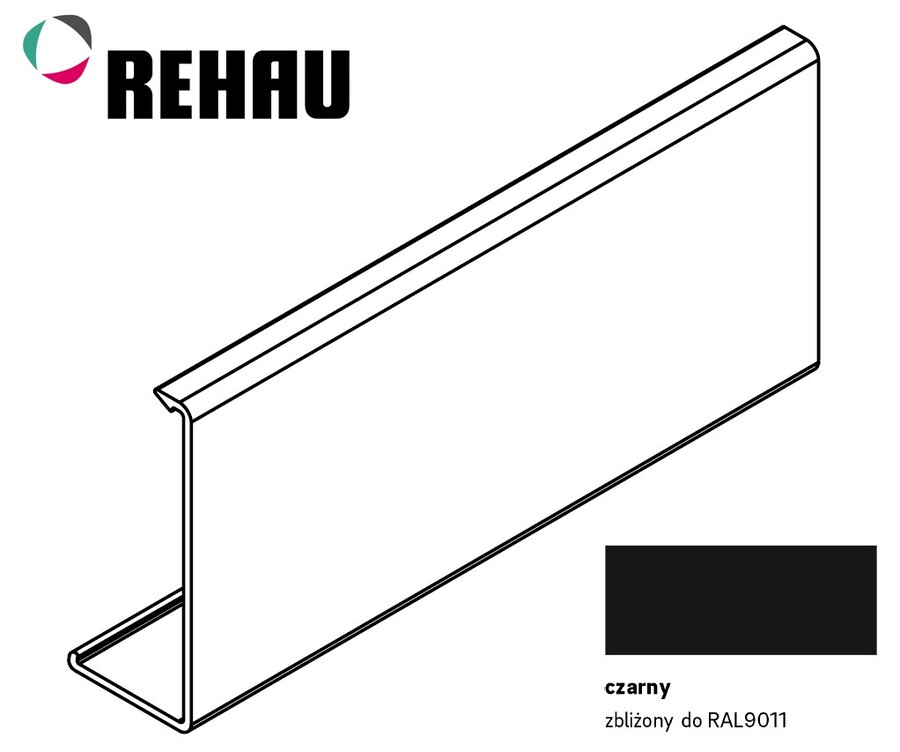 Pokrywa do prowadnicy FRAME czarny