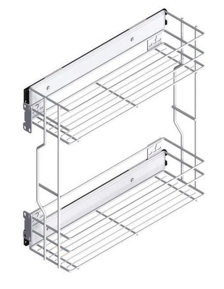 VARIANT Cargo mini boczne 15 metal efekt chrom