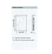 Podnośniki Siłownik Tip-On AVENTOS HK-XS / mocny LF 800-1600 - Blum