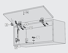 Podnośniki Siłownik Tip-On AVENTOS HK-XS / mocny LF 800-1600 - Blum