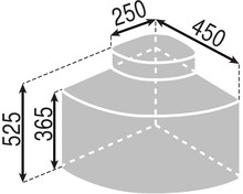 Segregacja odpadów Kosz Wurth EKO CENTER 3 do korpusu 50 cm / 19+12+9 l - Würth