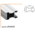 Rączka URANOS 10/M (Profil) do drzwi przesuwnych wykonanych z płyty o grubości 10 mm lub szkła grubości 4 mm ( przy użyciu uszczelki ).   Linia Medium...