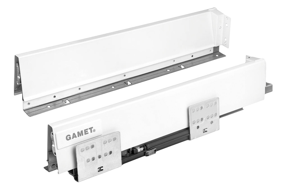 Szuflada Gamet Box  Wys=100mm Prowadnice 50cm BIAŁA