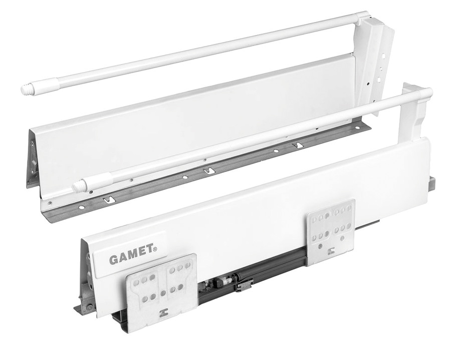 Szuflada Gamet Box Wys=154mm Gł.30cm +1reling BIAŁA