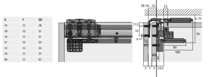 Systemy drzwi przesuwnych Listwa uchwytowa TOPLINE L/TOPLINE M do drzwi przesuwnych / dł. 250 cm - Hettich