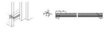 TopLine L - Zestaw Z Profili STB 11 Przed Wieńcem Górnym 2000 mm - Hettich