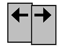 Silent System w kierunku zamykania, 2 drzwi - Hettich