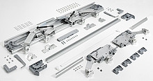 InLine XL System Przesuwny Do Szafy 2-Drzwiowej 1500-1599 - Hettich
