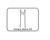 Listwa górna 18 do drzwi przesuwnych - jasny brąz / dł. 300 cm