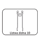Listwa dolna 18 do drzwi przesuwnych – linia PREMIUM 75   Listwa dolna przeznaczona jest do drzwi przesuwnych wykonanych z płyty o grubości 18 mm. Listwy...